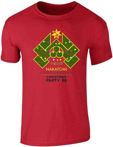 Pop Threads Nakatomi Plaza 1988 Christmas Party Holiday Graphic Tee T-Shirt for Men in Kuwait