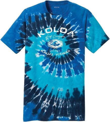 Koloa Surf Graphic Logo Tie-Dye T-Shirts in Sizes S - 4XL in Kuwait