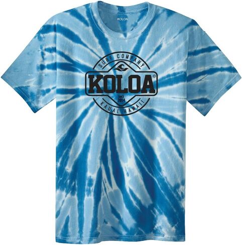 Koloa Surf Graphic Logo Tie-Dye T-Shirts in Sizes S - 4XL in Kuwait