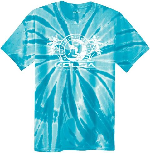 Koloa Surf Graphic Logo Tie-Dye T-Shirts in Sizes S - 4XL in Kuwait