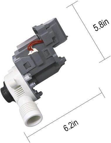 W10276397 Drain Pump For Whirlpool Washer/B40-3A,10min on 50min off,120V~ 60Hz,0.95A/Replace WPW10276397,W10276397,WPW10276397VP,1874334,AP6018417,PS11751719,EAP11751719,B40-3A,91PS3132 in Saudi Arabia