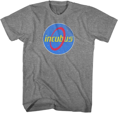 Incubus 90s Rock Band Ellipse Circle Adult Short Sleeve T Shirt Graphic Tees in Kuwait