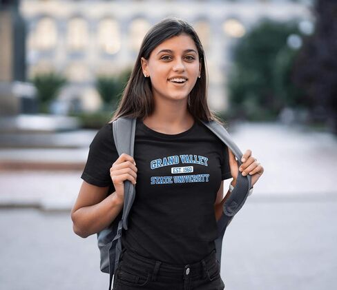 CreateMyTee | Grand Valley State University EST Two Color T-Shirt | in Saudi Arabia