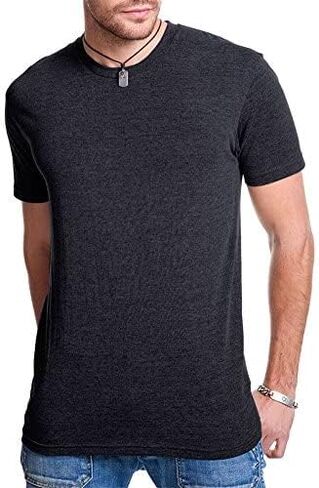 تي شيرت رجالي من Next Level 6010 بمزيج ثلاثي, أخضر عسكري, S in Saudi Arabia