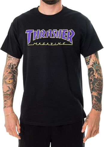 تي شيرت بشعار Thrasher، أسود، صغير in Saudi Arabia