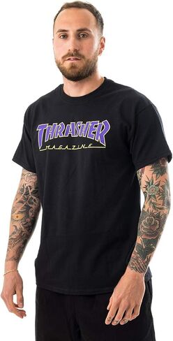 تي شيرت بشعار Thrasher، أسود، صغير in Saudi Arabia