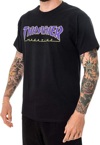 تي شيرت بشعار Thrasher، أسود، صغير in Saudi Arabia