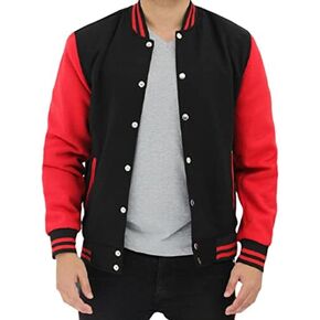 Men's Yellow and Black Baseball Varsity Letterman Lightweight Jacket in Kuwait