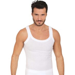 MaRe Luxury Italian Underwear 100% Mako Cotton Men's Sleeveless Shirt Muscle Tank Top. Proudly Made in Italy. in Saudi Arabia