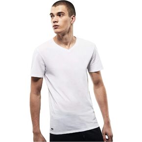 تيشيرتات Lacoste للرجال من مجموعة Essentials مكونة من 3 قطع مصنوعة من القطن بنسبة 100% بمقاس عادي ورقبة على شكل حرف V in Kuwait