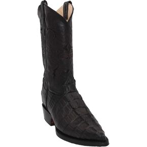 Western Shops Mens Leather Crocodile Alligator Print Western Cowboy Boots in Kuwait