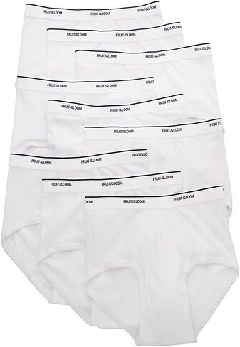 Fruit of the Loom Big Mens White Briefs, 9 Pack, XL, Assorted in Saudi Arabia