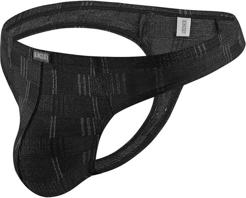 iKingsky Men's Four Way Stretch Bulge Thong Sexy T-back Underwear Low Rise Soft Under Panties for Men in Kuwait