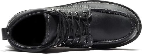 Bonanza Boots Frontier Plus 6" Work Boots for Men - Premium Leather Moc Toe, Non-safety Toe Boots with Light-weight, Slip & Oil Resistant High Abrasion Rubber Wedge Outsole in Saudi Arabia