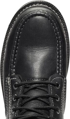Bonanza Boots Frontier Plus 6" Work Boots for Men - Premium Leather Moc Toe, Non-safety Toe Boots with Light-weight, Slip & Oil Resistant High Abrasion Rubber Wedge Outsole in Saudi Arabia