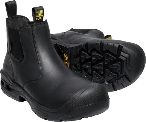 KEEN Utility Men's Juneau Romeo Mid Height Composite Toe Waterproof Pull on Work Boots in Kuwait
