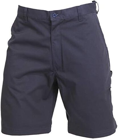 Mens Work Shorts, 2 Pack, Flat Front Heavy Duty, Wrinkle Resistant and Soil Release, Hammer Loop, Twill 65% Poly 35% Cotton in Saudi Arabia