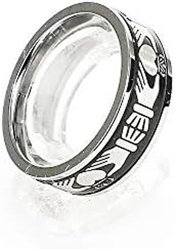 Tioneer Tungsten Carbide Men's Ring Irish Claddagh Celtic Knot Band | Two Colors | Scratch Resistant in Saudi Arabia