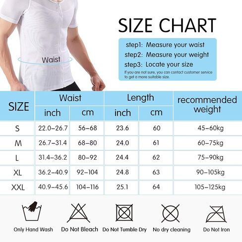 DoLoveY Men Compression Shirt Tummy Control Tight Vest Slimming Body Shaper Workout Hide Chest Undershirt in Saudi Arabia
