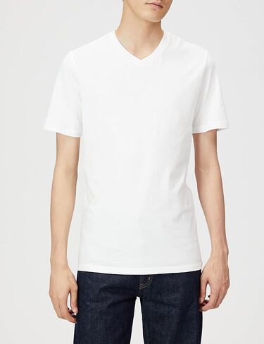 Amazon Essentials Men's Slim-Fit Short-Sleeve V-Neck T-Shirt, Pack of 2 in Kuwait