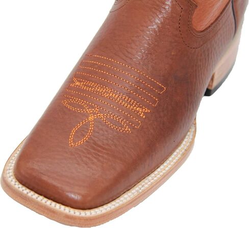 Men's Genuine Leather Western Boot Square Toe Cowboy Boot in Kuwait