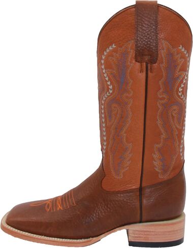 Men's Genuine Leather Western Boot Square Toe Cowboy Boot in Kuwait