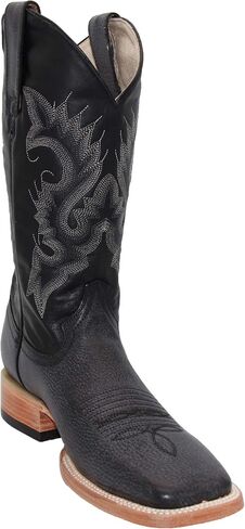 Men's Genuine Leather Western Boot Square Toe Cowboy Boot in Kuwait