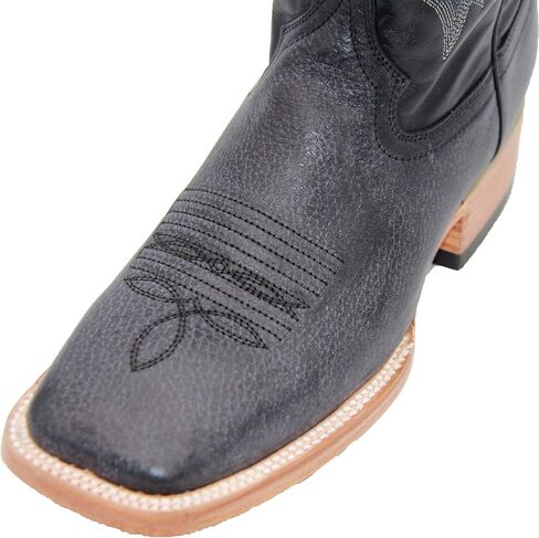 Men's Genuine Leather Western Boot Square Toe Cowboy Boot in Kuwait