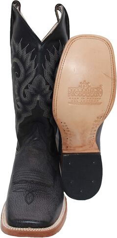 Men's Genuine Leather Western Boot Square Toe Cowboy Boot in Kuwait