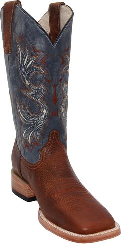 Men's Genuine Leather Western Boot Square Toe Cowboy Boot in Kuwait