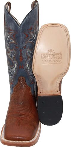 Men's Genuine Leather Western Boot Square Toe Cowboy Boot in Kuwait