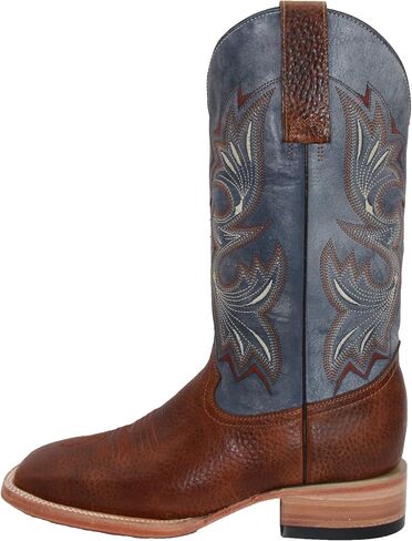 Men's Genuine Leather Western Boot Square Toe Cowboy Boot in Kuwait