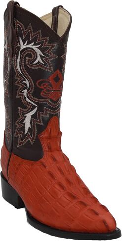 Western Shops Mens Leather Crocodile Alligator Print Western Cowboy Boots in Saudi Arabia