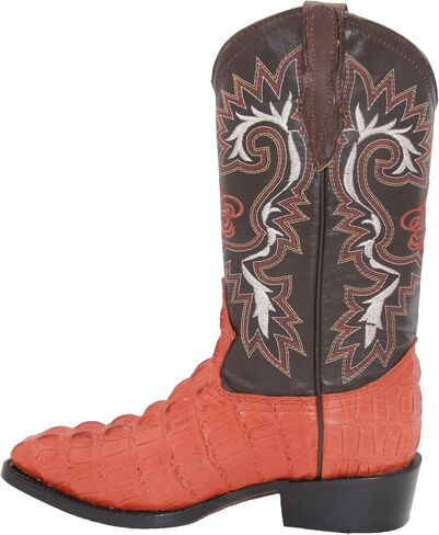 Western Shops Mens Leather Crocodile Alligator Print Western Cowboy Boots in Saudi Arabia