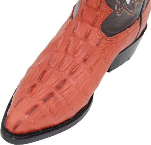 Western Shops Mens Leather Crocodile Alligator Print Western Cowboy Boots in Saudi Arabia