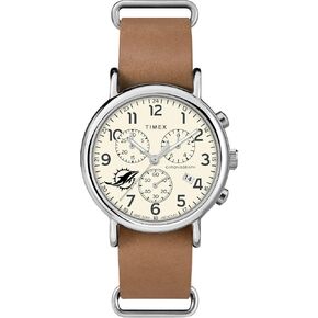 حزام جلدي كوارتز من Timex Tribute للرجال NFL Weekender Chrono 40 مم in Kuwait