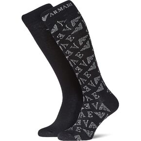 Emporio Armani mens 2 Pack Casual Eagle Logo Long Socks in Saudi Arabia