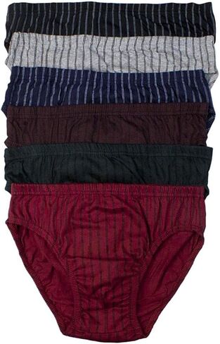 3 Pack Men Bikinis Briefs Underwear 100% Cotton Lined Knocker Size Medium 32-34 in Saudi Arabia