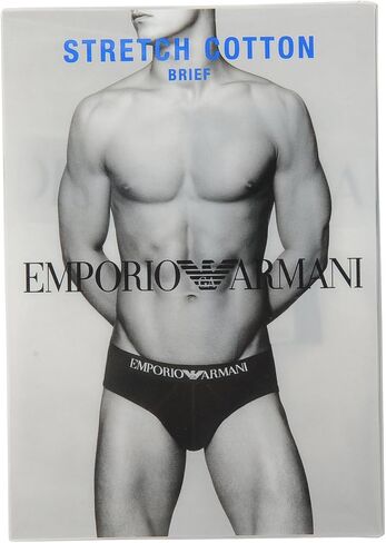 Emporio Armani Men's Cotton Stetch Brief in Saudi Arabia