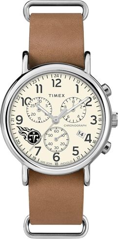 Men's NFL Weekender Chrono 40mm Quartz Leather Strap in Kuwait