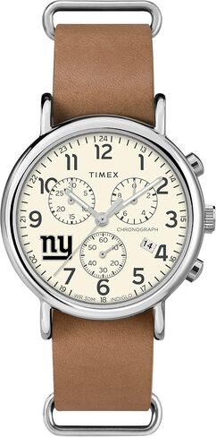 Men's NFL Weekender Chrono 40mm Quartz Leather Strap in Kuwait