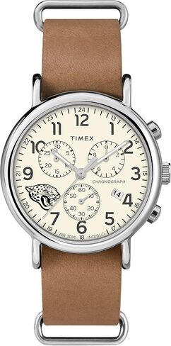 Men's NFL Weekender Chrono 40mm Quartz Leather Strap in Kuwait