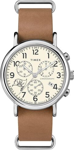 Men's NFL Weekender Chrono 40mm Quartz Leather Strap in Kuwait
