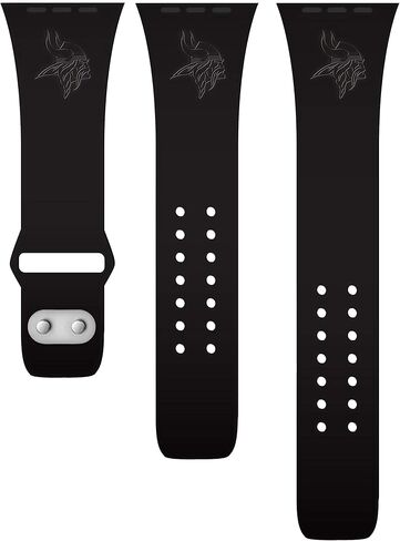 GAME TIME Minnesota Vikings Engraved Silicone Sport Watch Band Compatible with Apple Watch in Saudi Arabia