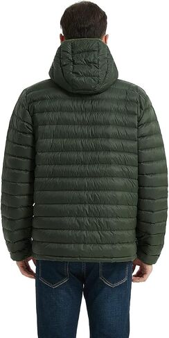 Men's Packable Down Jacket, Lightweight Puffer Warm Coat for Travel Hiking in Saudi Arabia