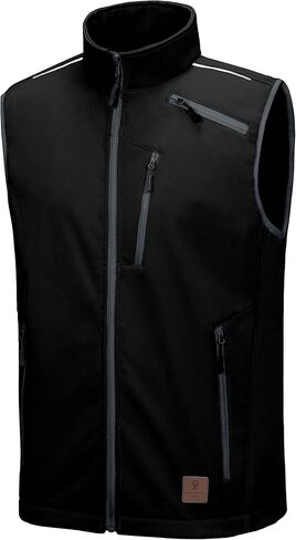 Little Donkey Andy Men's Lightweight Fleece Lined Softshell Vest Windproof Sleeveless Jacket for Hiking Travel Golf in Saudi Arabia