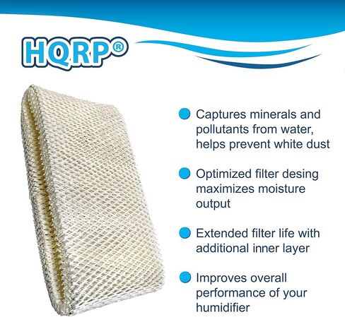HQRP 3-Pack Filter Compatible with Holmes HWF72 / HWF75 / SF221 / HWF75CS (D) Replacement fits HM3603, HM3606, HM3607, HM3608, HM3600 Series Humidifier in Saudi Arabia