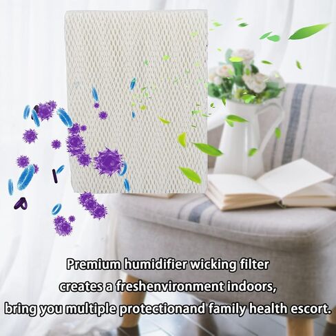 HIFROM 4Pack Replacement Humidifier Wick Filters Water Panel Filter Compatible with Carrier HUMCCLBP2217 HUMCCLBP2317 HUMCALBP2317 HUMCCLFP1218 HUMCCLFP1318 Humidifier P110-3545 in Saudi Arabia