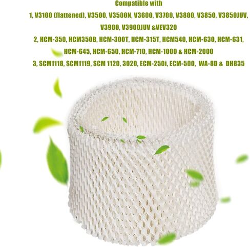 HIFROM 4Pack Replacement Humidifier Wick Filters Compatible with Kaz & Vicks 3020 V3100 V3500 V3600 V3800 V3900 Honeywell HCM-300T HCM-350 Humidifier WF2 & PWF2 in Saudi Arabia