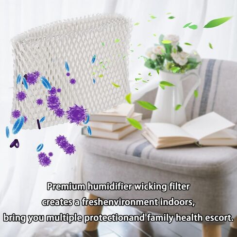 HIFROM 4Pack Replacement Humidifier Wick Filters Compatible with Kaz & Vicks 3020 V3100 V3500 V3600 V3800 V3900 Honeywell HCM-300T HCM-350 Humidifier WF2 & PWF2 in Saudi Arabia